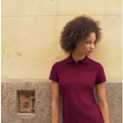 Fruit of the Loom Ladies Polo SS212 with logo